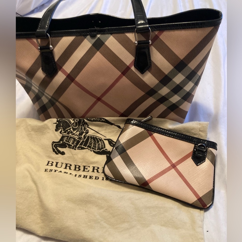 Authentic Burberry Supernova Check Nickie Tote